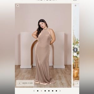 Revelry Champagne Bridesmaid dress size 8